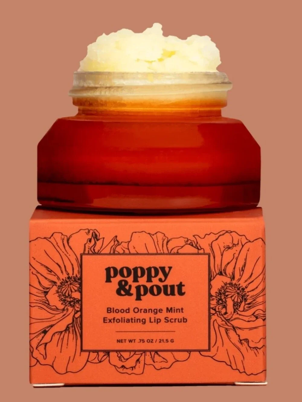Poppy & Pout Blood Orange Mint Lip Scrub